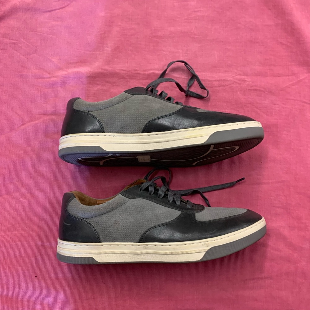 Johnston And Murphy Sheepskin Two Tone Gray Sneak… - image 4